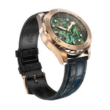 Abalone Watch With black Strap View Picture