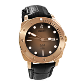 Aquacy Bronze CuSn8 Series Automatic Men's 200m Watch 44mm Black/Brown Dial