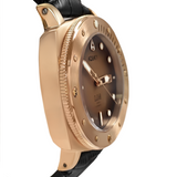 Aquacy Bronze CuSn8 Series Automatic Men's 200m Watch 44mm Black/Brown Dial