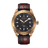 Marble Dial Watch Frontal View Picture