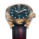 Marble Dial Watch Front Angle View Picture