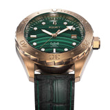 Malachite Watch Front Angle View Picture