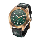 Malachite Watch Frontal Slight Angle View Picture