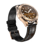 TIGERS EYE STONE Watch With brown Strap View Picture