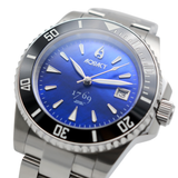 Aquacy 1769 Hei Matau Men's Automatic 300M Blue Diver MOP Watch 1769.BLMP.B.S - 1