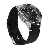 Aquacy Automatic Black Mother of Pearl Dial Watch Front Picture Slight Right Slant View