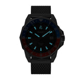 Aquacy Seiko Movement Watch Red And Blue Luminous