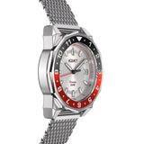 Aquacy Seiko Movement Watch Red And Black Side View