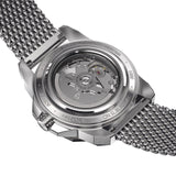 Aquacy Mesh Bracelet Watch Red Blue And Silver Caseback