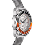 Aquacy Seiko Movement Watch Orange And Black Side View