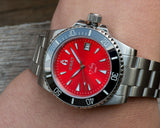 Aquacy 1769 Hei Matau Men's Automatic 300M Red Dive Watch 1769.R.B.S - 4