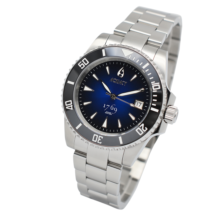 Aquacy Automatic Miyota 9015 1769.BLB.B.S Vintage Blue/Black Aquacy Automatic Miyota 9015 1769.BLB.B.S Vintage Blue/Black