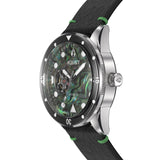 Aquacy Automatic Abalone Watch Side View Crown