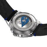Aquacy Automatic Vintage Black and Blue Dial Watch Caseback