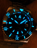 Aquacy 1769 Hei Matau Men's Automatic 300M Blue Diver MOP Watch  ETA 2824 1769.BLMP.B.S.ET - 7