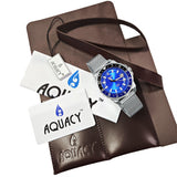 Aquacy Mesh Bracelet Watch Blue And Black With Packaging