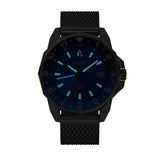 Aquacy Mesh Bracelet Watch Blue And Black Luminous