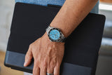 Aquacy Automatic Chronograph Watch Mint On Wrist Standing