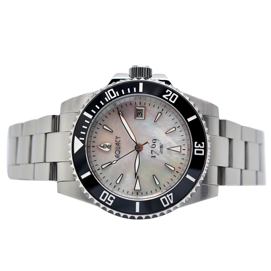 Aquacy Automatic ETA 2824 2 Swiss 1769.WMP.B.S.ET White Mother of
